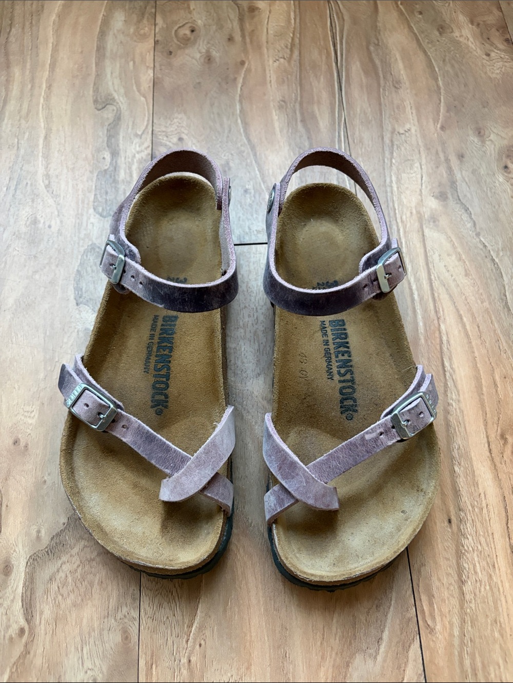 Light purple Birkenstock suede size 36